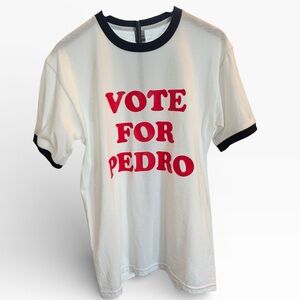 Vote For Pedro White Tee Men’s Size M